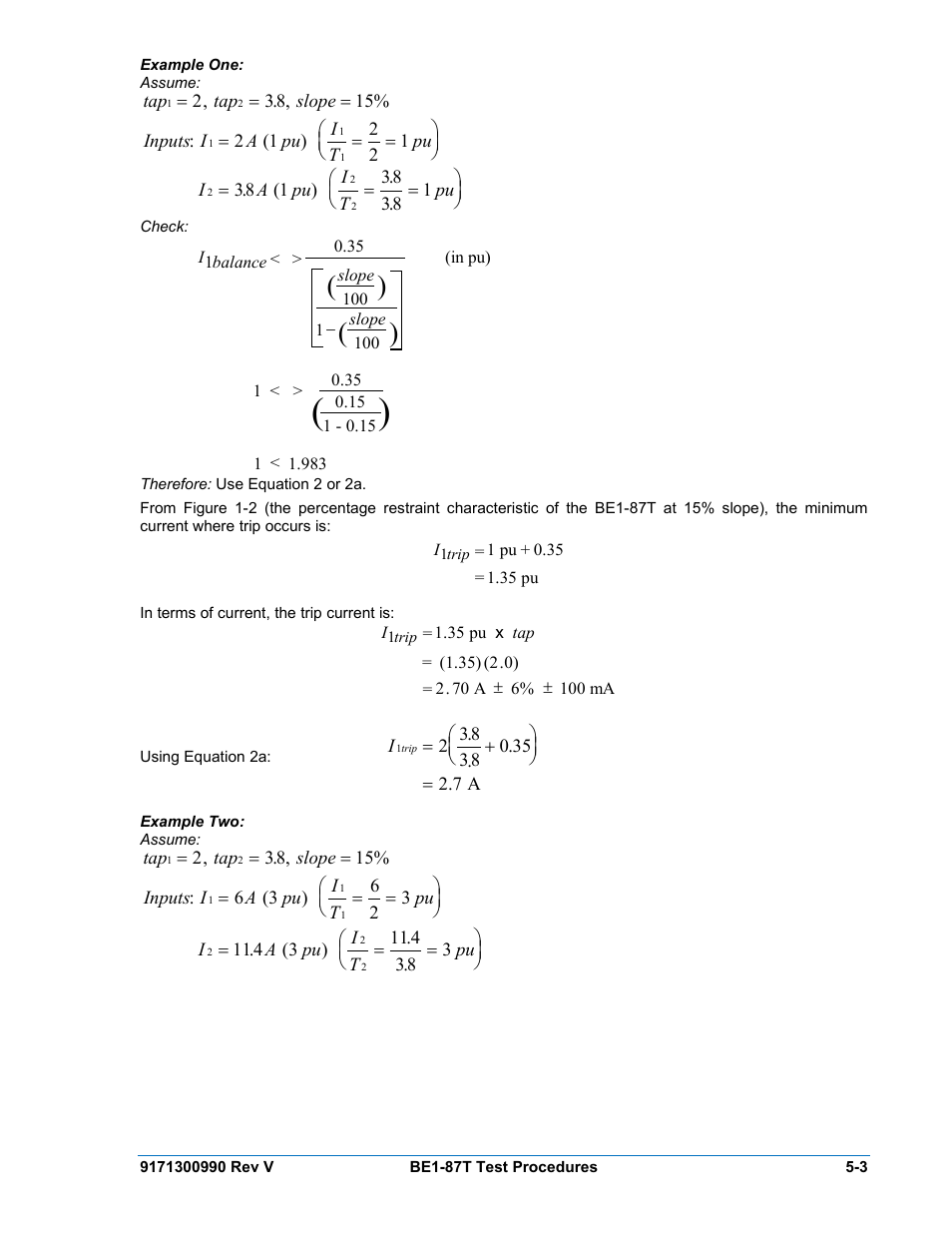 Basler Electric BE1-87T User Manual | Page 99 / 140