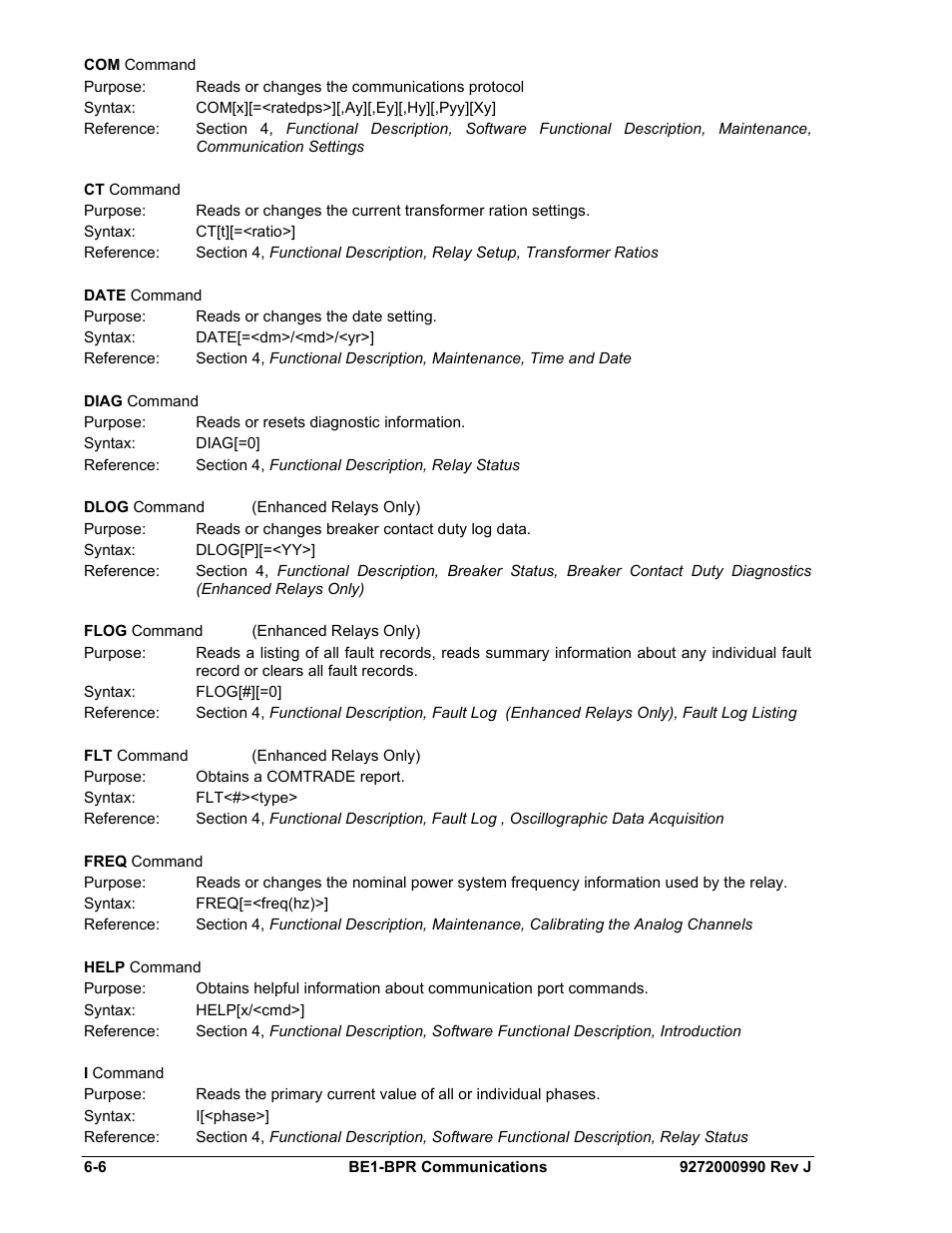 Basler Electric BE1-BPR User Manual | Page 134 / 182