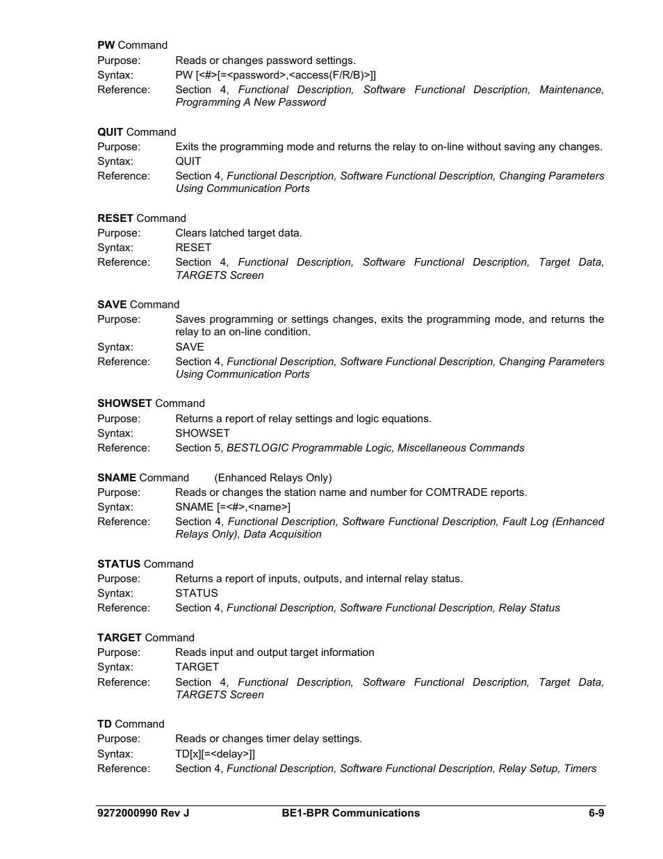 Basler Electric BE1-BPR User Manual | Page 137 / 182
