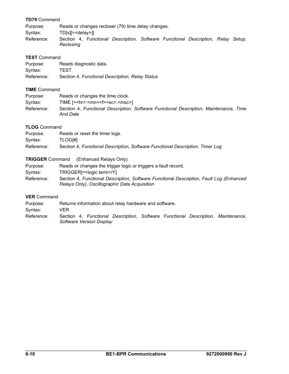 Basler Electric BE1-BPR User Manual | Page 138 / 182