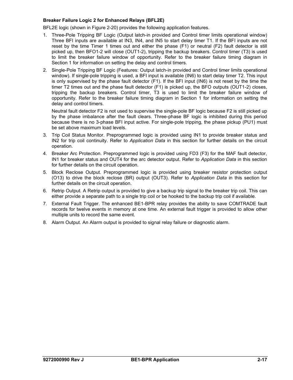 Basler Electric BE1-BPR User Manual | Page 41 / 182