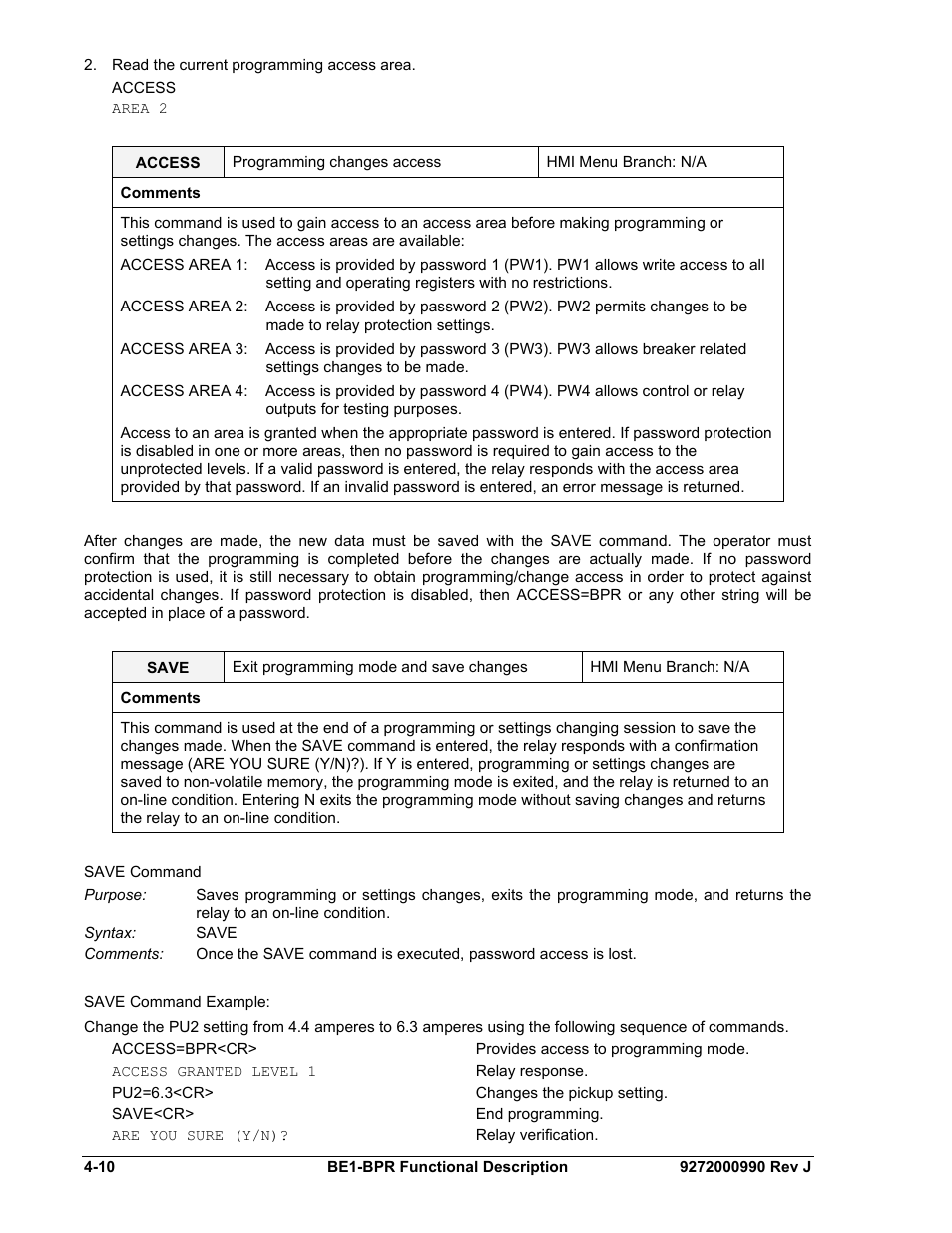 Basler Electric BE1-BPR User Manual | Page 62 / 182