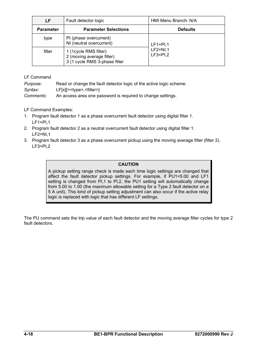 Basler Electric BE1-BPR User Manual | Page 70 / 182