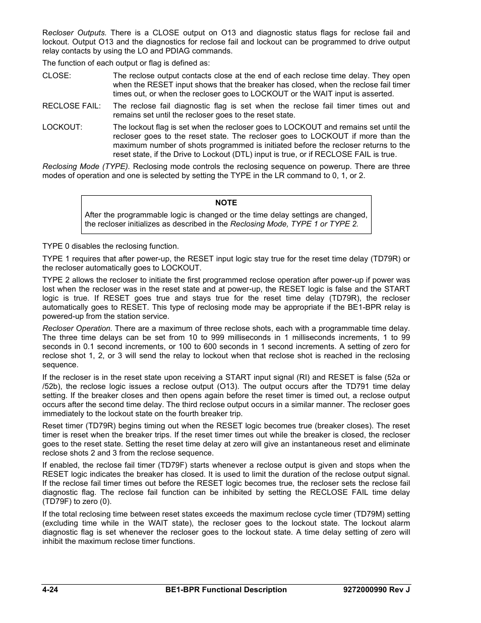 Basler Electric BE1-BPR User Manual | Page 76 / 182