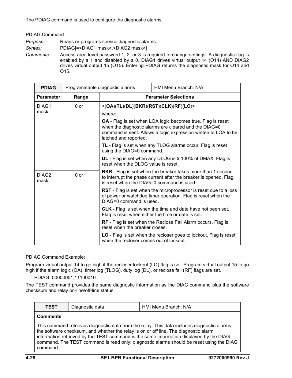 Basler Electric BE1-BPR User Manual | Page 80 / 182