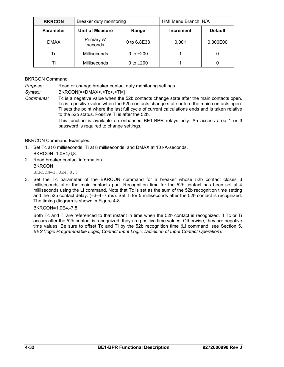 Basler Electric BE1-BPR User Manual | Page 84 / 182