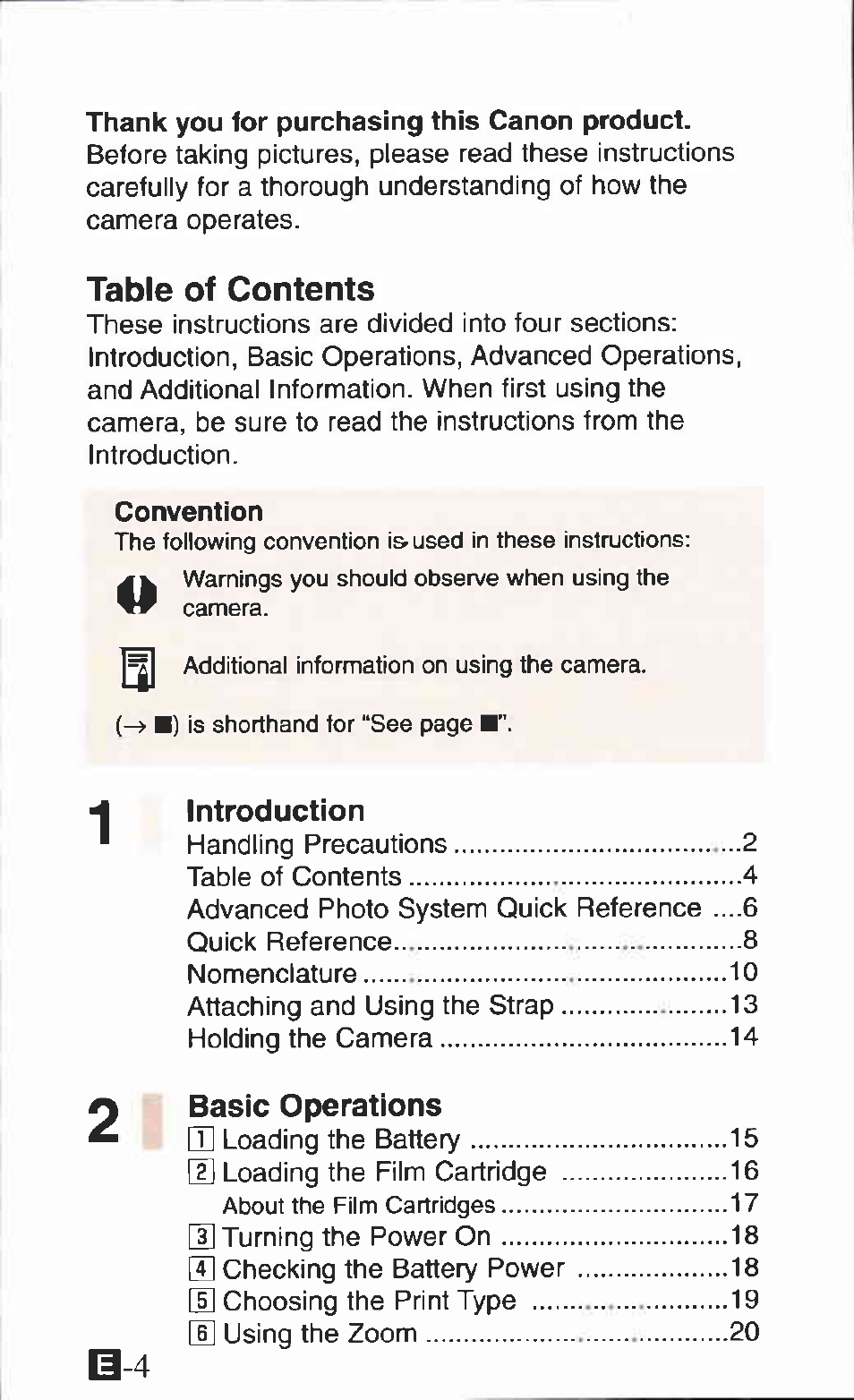 Canon IXUS Z65 User Manual | Page 4 / 54