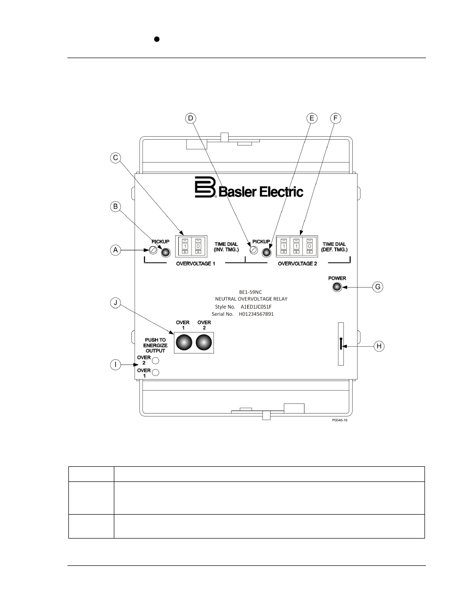 Controls and indicators, Introduction, Section 2 | Controls and indicators -1 | Basler Electric BE1-59NC User Manual | Page 17 / 40