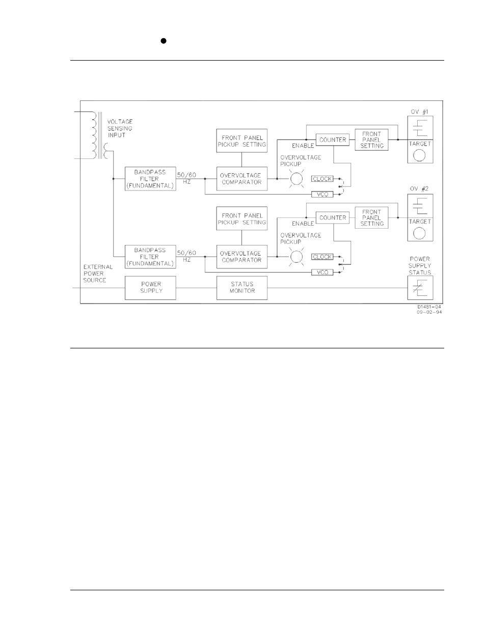 Functional description, Introduction, Inputs | Filters, Overvoltage comparator, Definite time delay, Section 3, Functional description -1 | Basler Electric BE1-59NC User Manual | Page 19 / 40