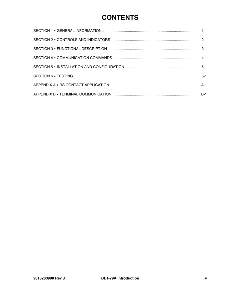 Basler Electric BE1-79A User Manual | Page 7 / 72