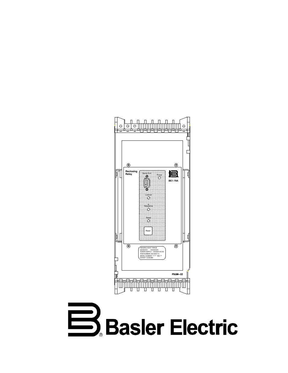 Basler Electric BE1-79A 9310200114 User Manual | 62 pages