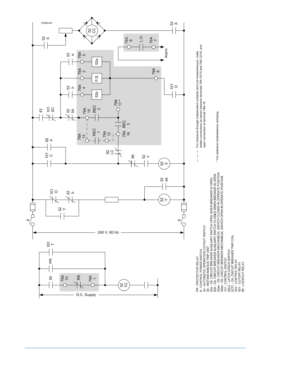 Motor voltage -3, Figure 5-1. typical ac application connections -2 | Basler Electric BE1-79A 9310200114 User Manual | Page 38 / 62