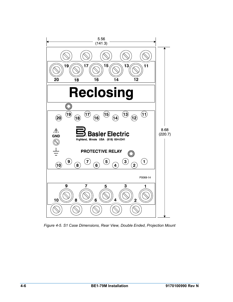 Basler Electric BE1-79M User Manual | Page 46 / 74