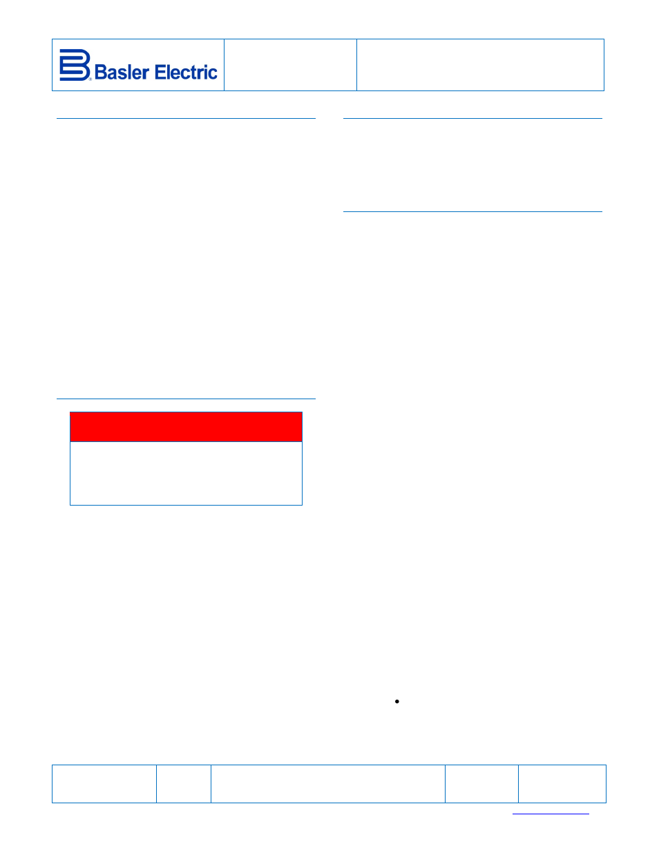 Basler Electric SMC-250 User Manual | 6 pages