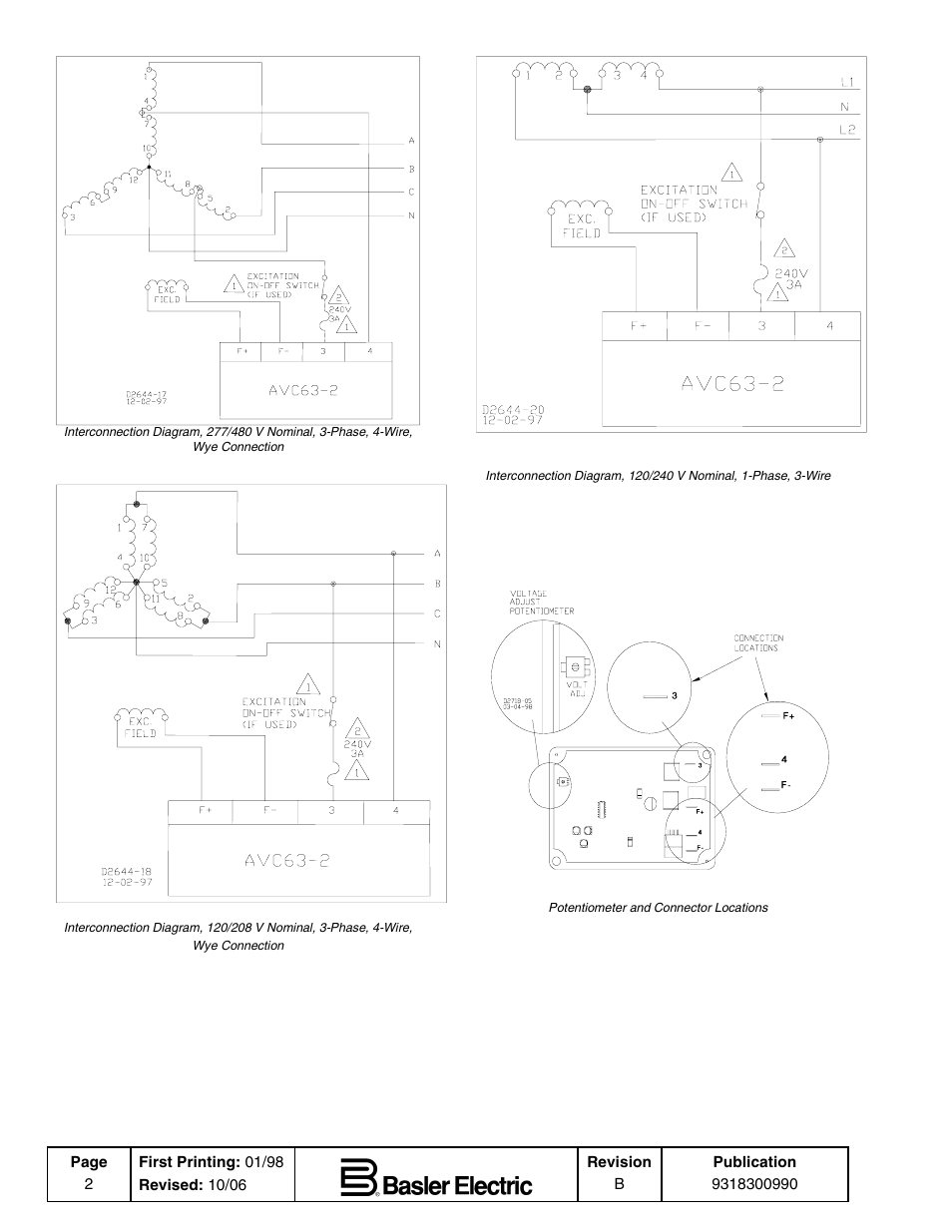 Basler Electric AVC63-2 User Manual | Page 2 / 2