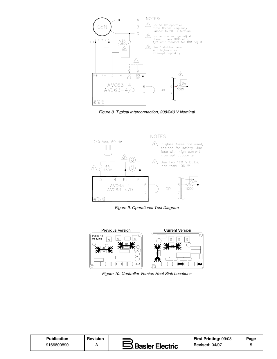 Basler Electric AVC63-4 User Manual | Page 5 / 6