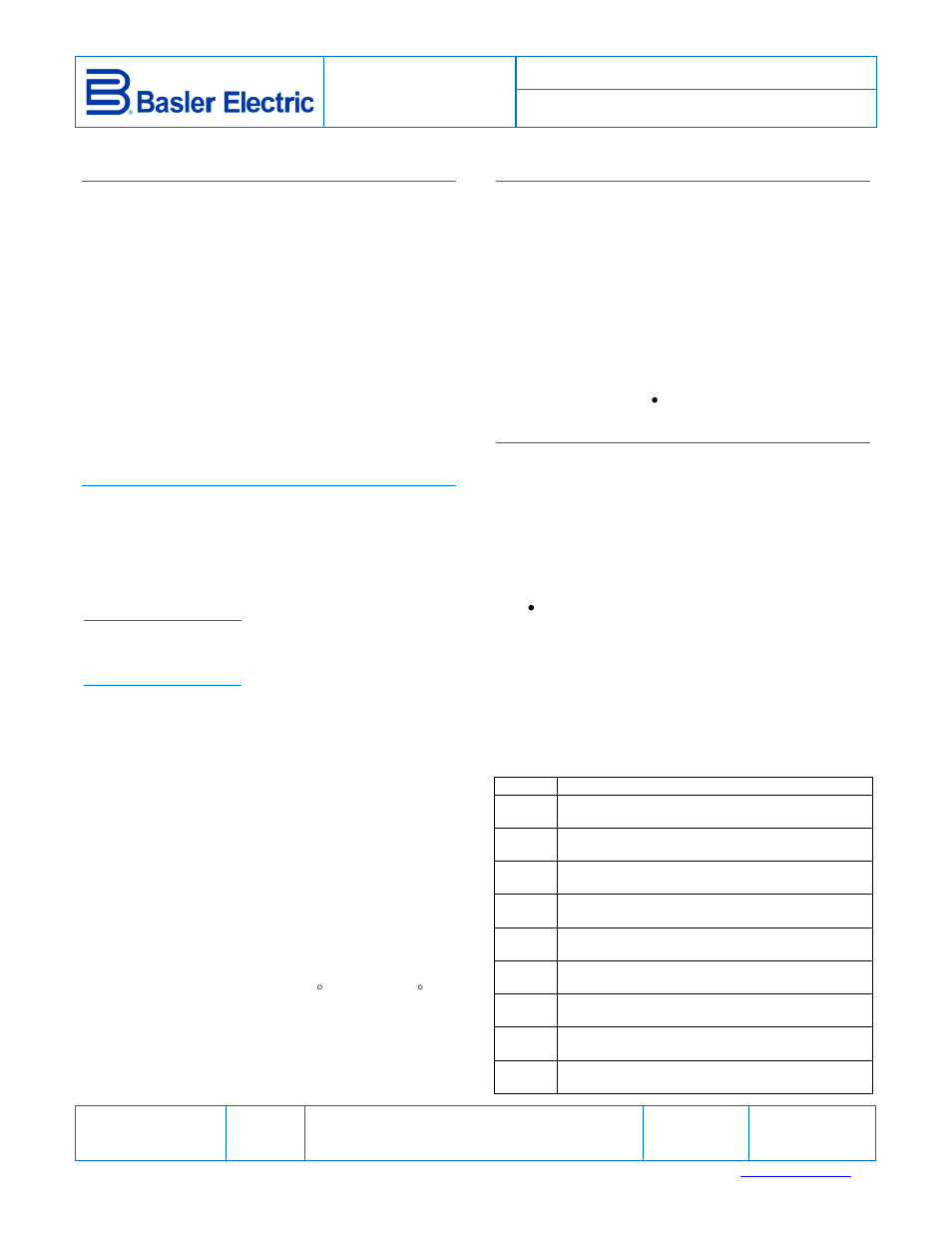 Basler Electric AVC Sensing Module User Manual | 2 pages