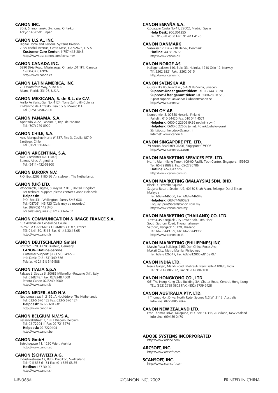 Canon CanoScan LiDe 50 User Manual | Page 16 / 16