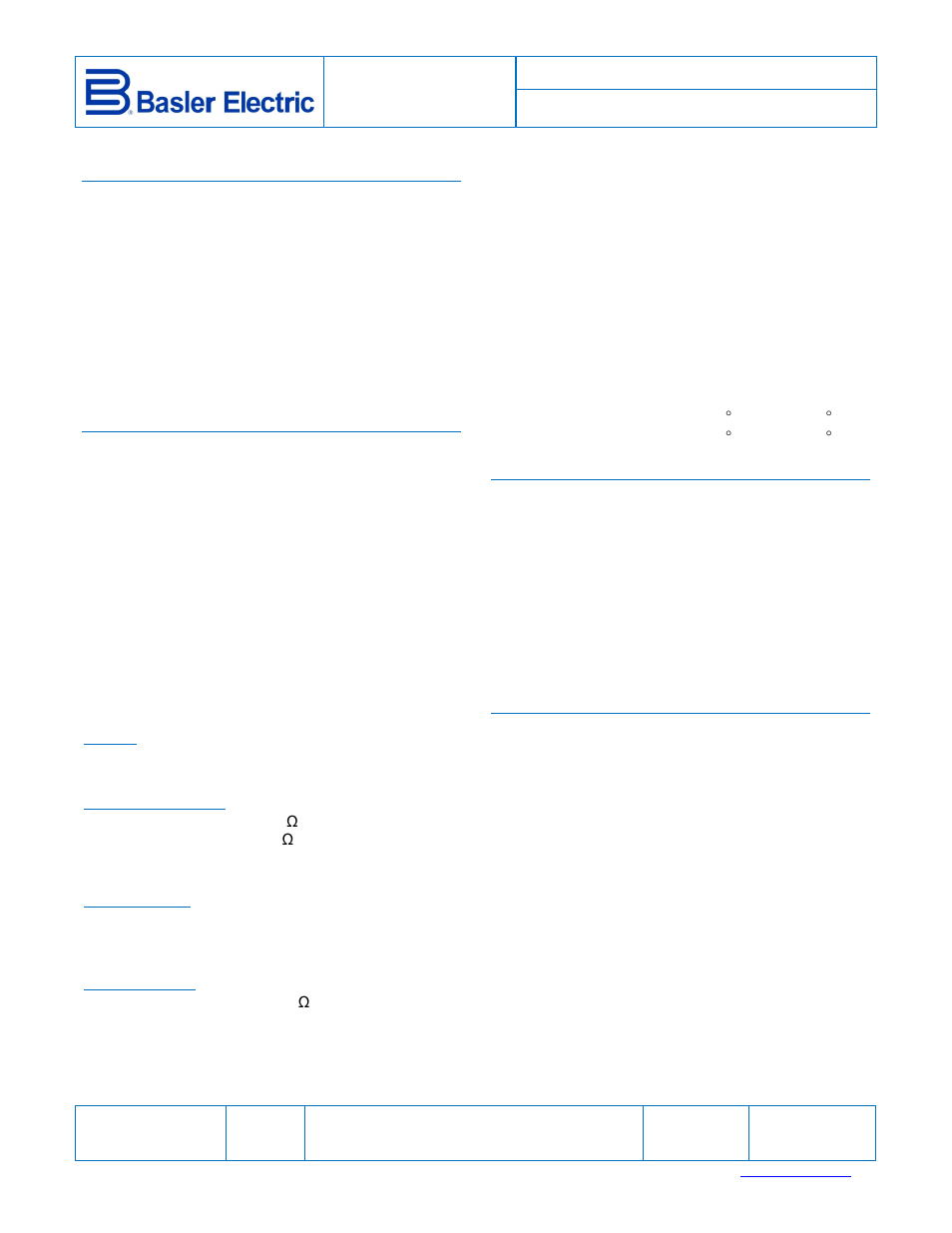 Basler Electric APR63-5 User Manual | 6 pages