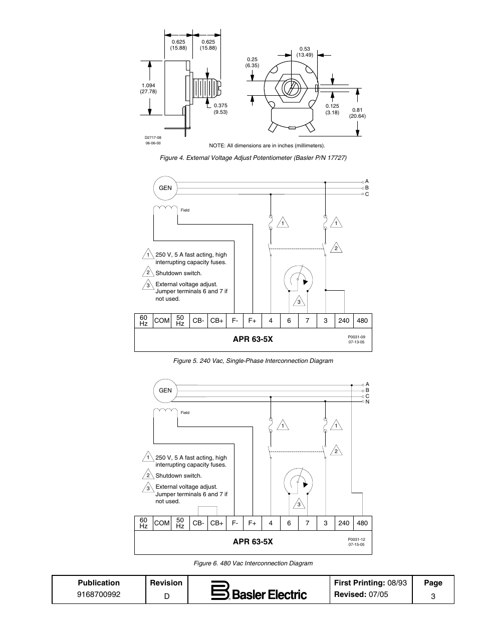 Basler Electric APR63-5X User Manual | Page 3 / 4