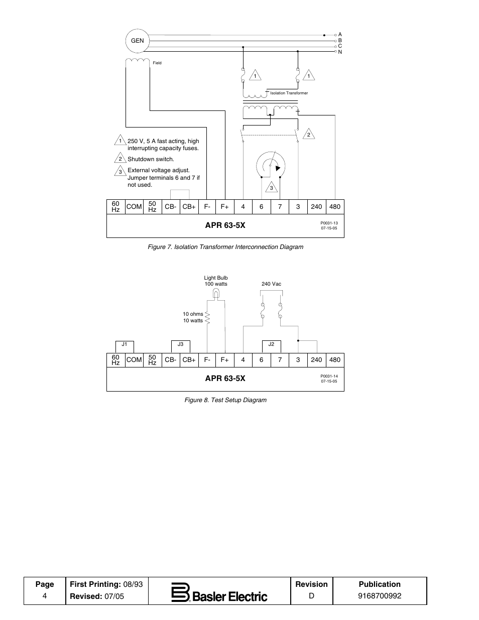 Basler Electric APR63-5X User Manual | Page 4 / 4