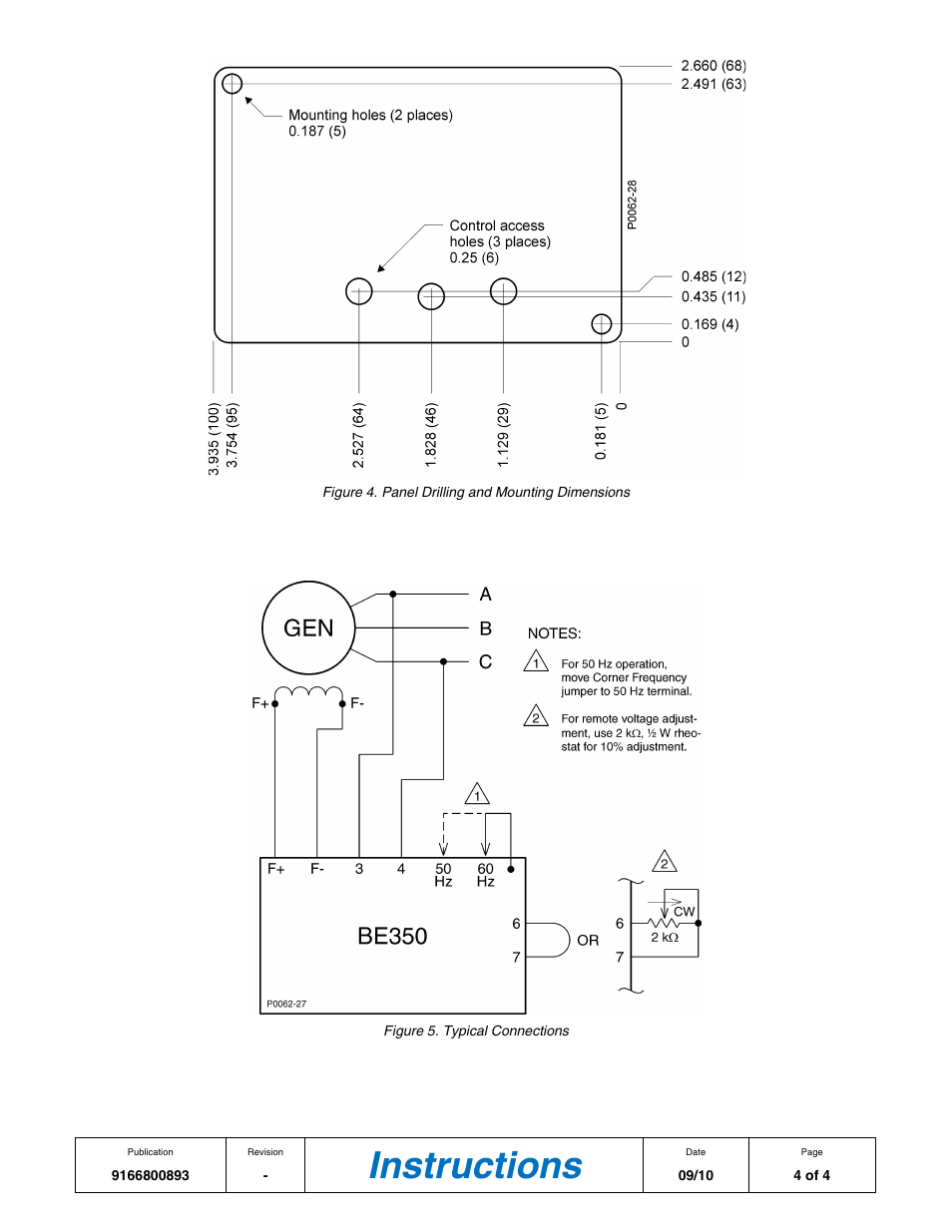 Instructions | Basler Electric BE350 User Manual | Page 4 / 4