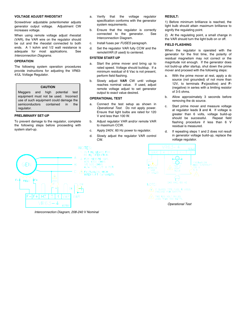 Basler Electric VR63-4/UL User Manual | Page 2 / 2