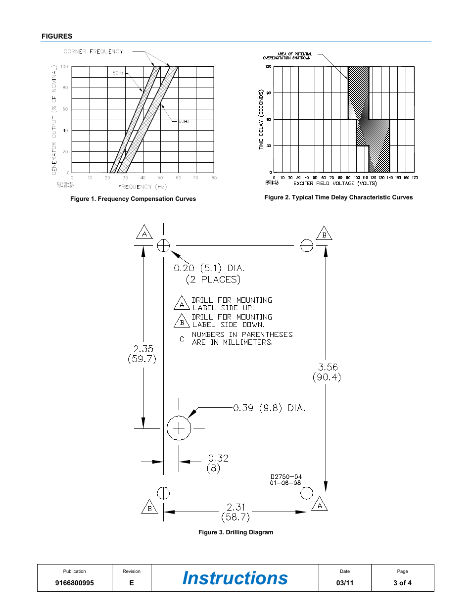 Instructions | Basler Electric VR63-4A/UL User Manual | Page 3 / 4