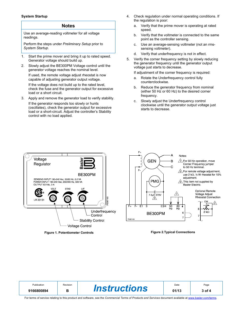 N figure 1, T. figure, N figure | Figure, Instructions | Basler Electric BE300PM User Manual | Page 3 / 4