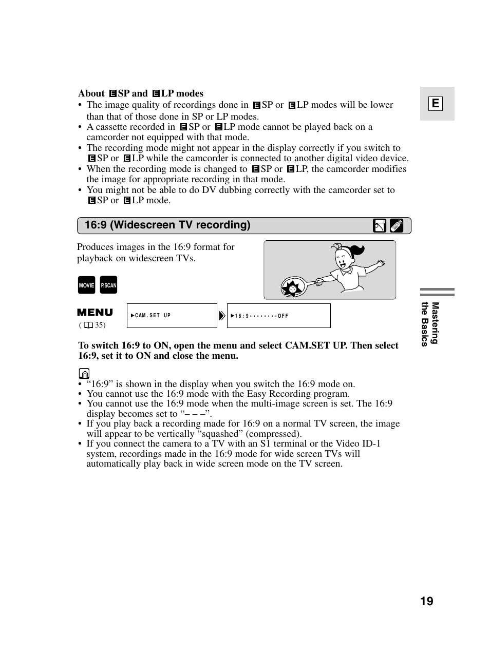 19 e | Canon elura20 User Manual | Page 19 / 152