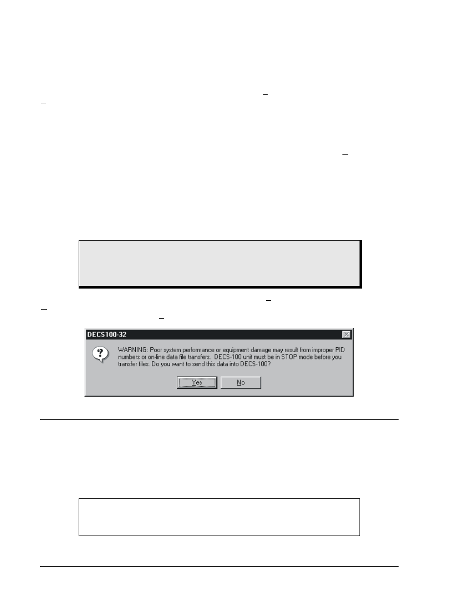 Saving settings files, Uploading settings files, Password protection | Changing the password, Saving settings files -20, Uploading settings files -20, Password protection -20, Changing the password -20, Figure 5-19. settings upload dialog box -20 | Basler Electric DECS-100 User Manual | Page 72 / 86