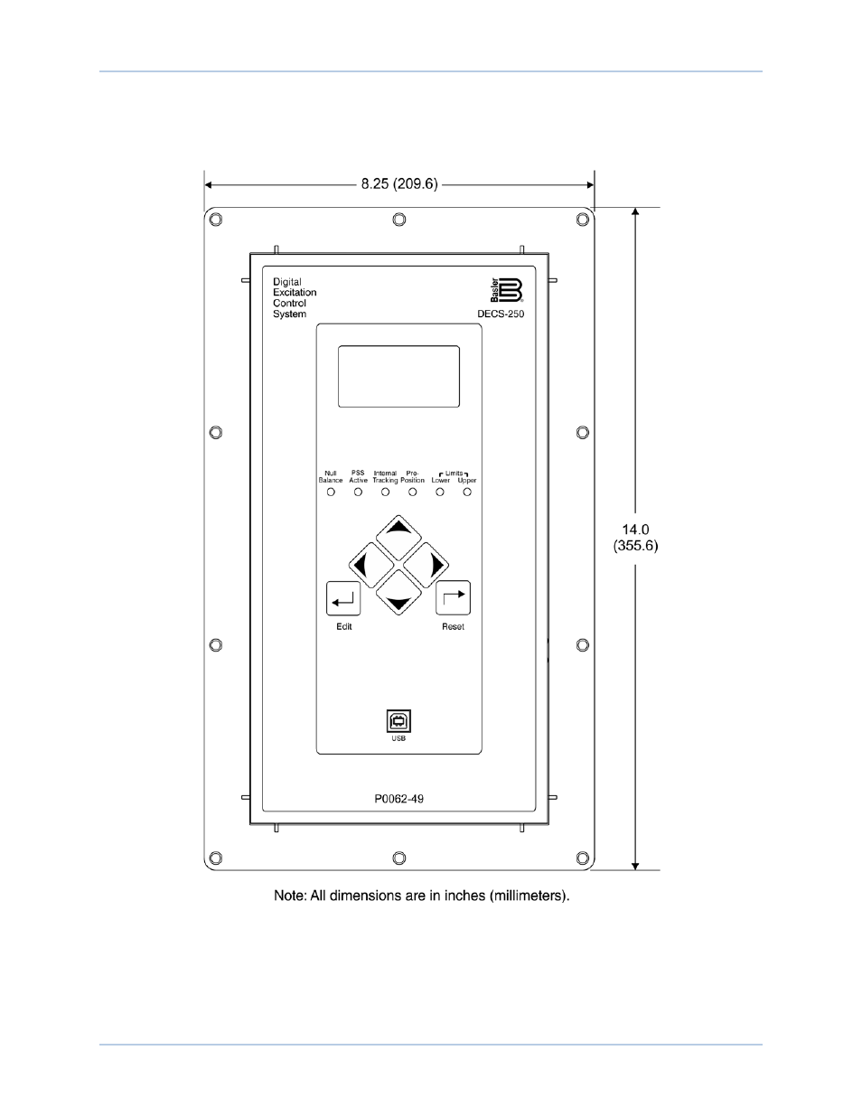 Basler Electric DECS-250 Mounting User Manual | Page 3 / 4