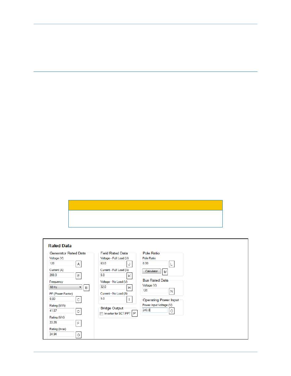 Configuration, Generator, field, and bus ratings, Caution | Basler Electric DECS-250N User Manual | Page 187 / 370