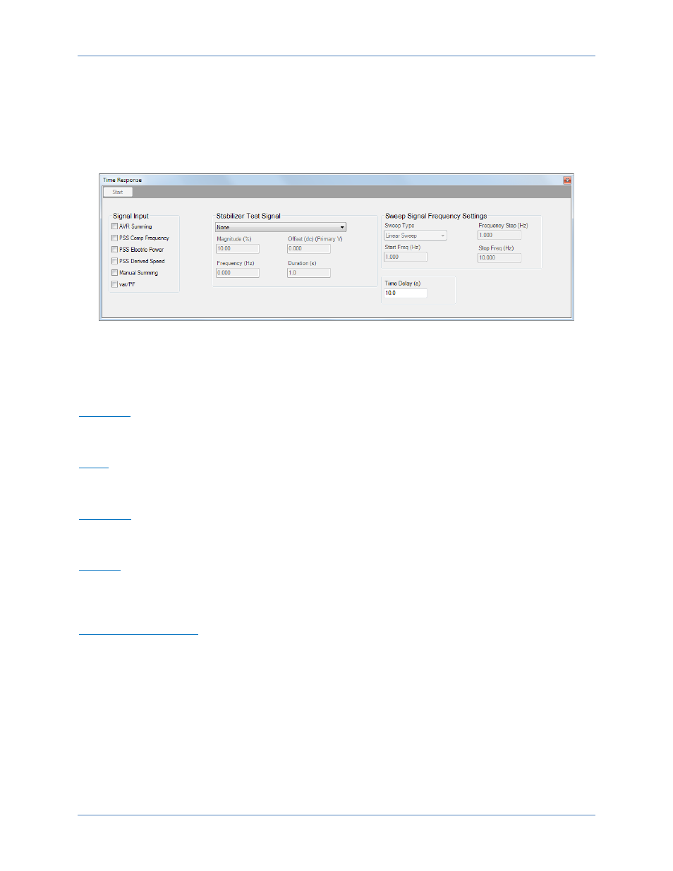 Signal input, Test signal characteristics | Basler Electric DECS-250N User Manual | Page 207 / 370