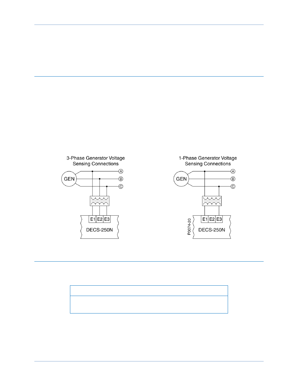 Voltage and current sensing, Generator voltage, Generator current | Phase sensing | Basler Electric DECS-250N User Manual | Page 29 / 370