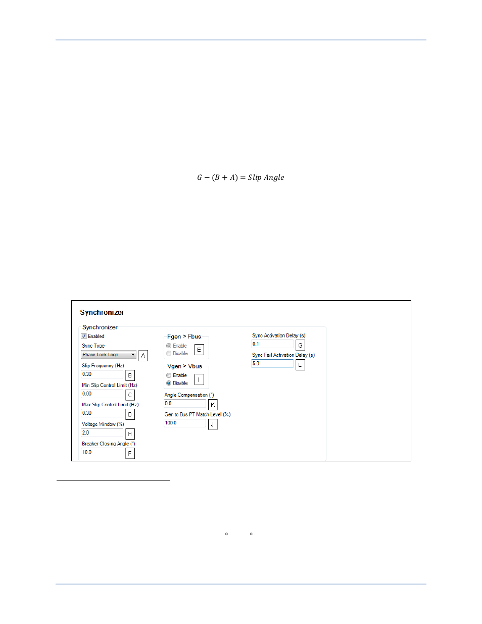 Angle compensation, Failure of synchronization | Basler Electric DECS-250N User Manual | Page 34 / 370