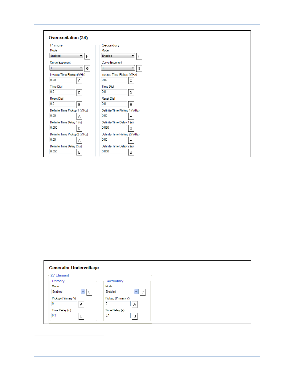 Generator undervoltage | Basler Electric DECS-250N User Manual | Page 59 / 370