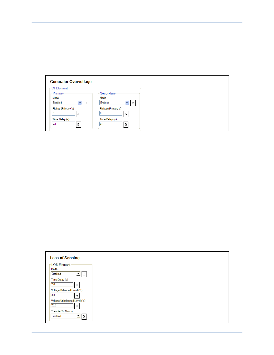 Loss of sensing | Basler Electric DECS-250N User Manual | Page 60 / 370