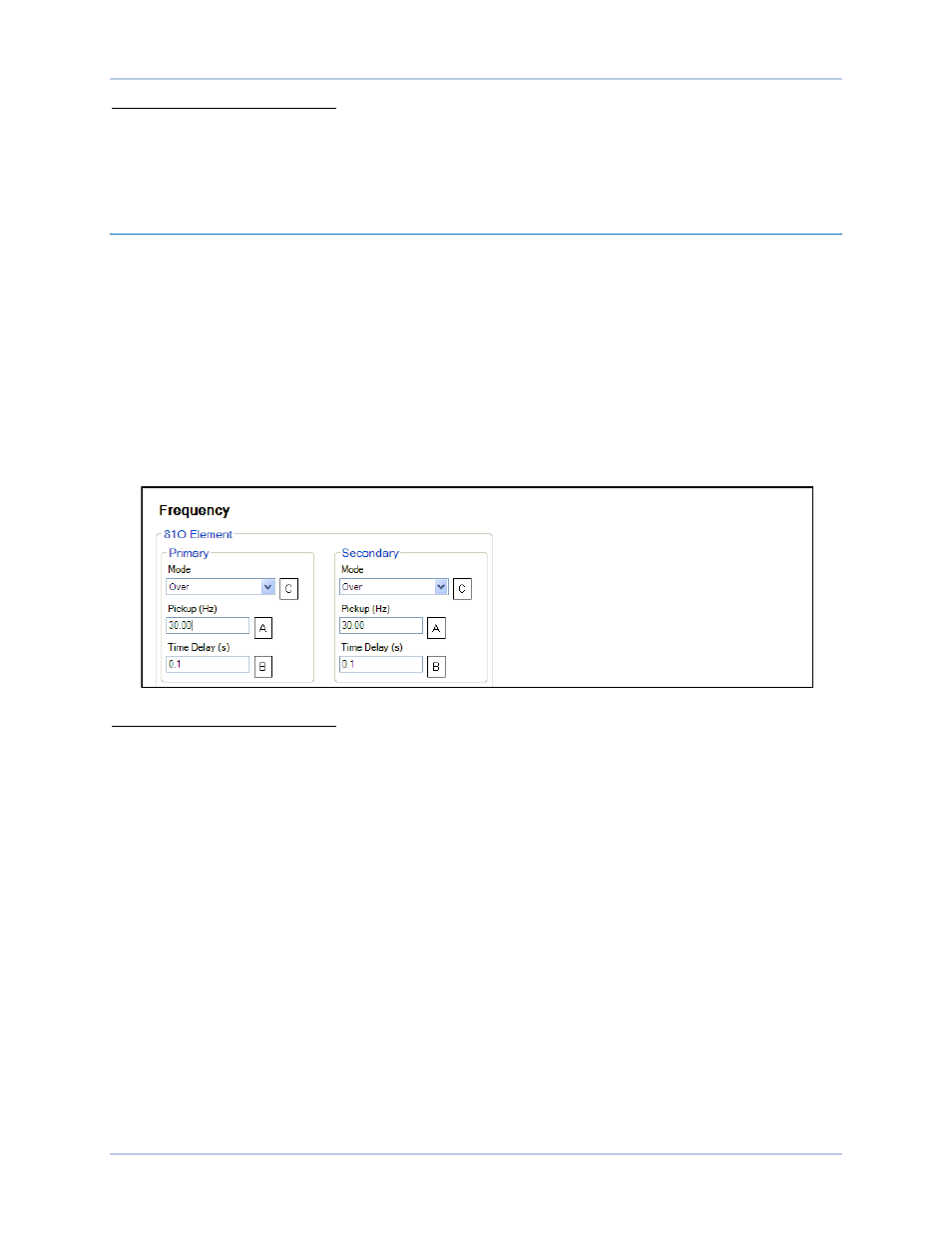Frequency protection, Underfrequency, Overfrequency | Basler Electric DECS-250N User Manual | Page 61 / 370