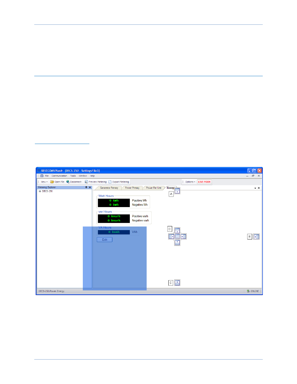 Metering, Metering explorer, Bestcomsplus | Metering screen docking | Basler Electric DECS-250N User Manual | Page 85 / 370