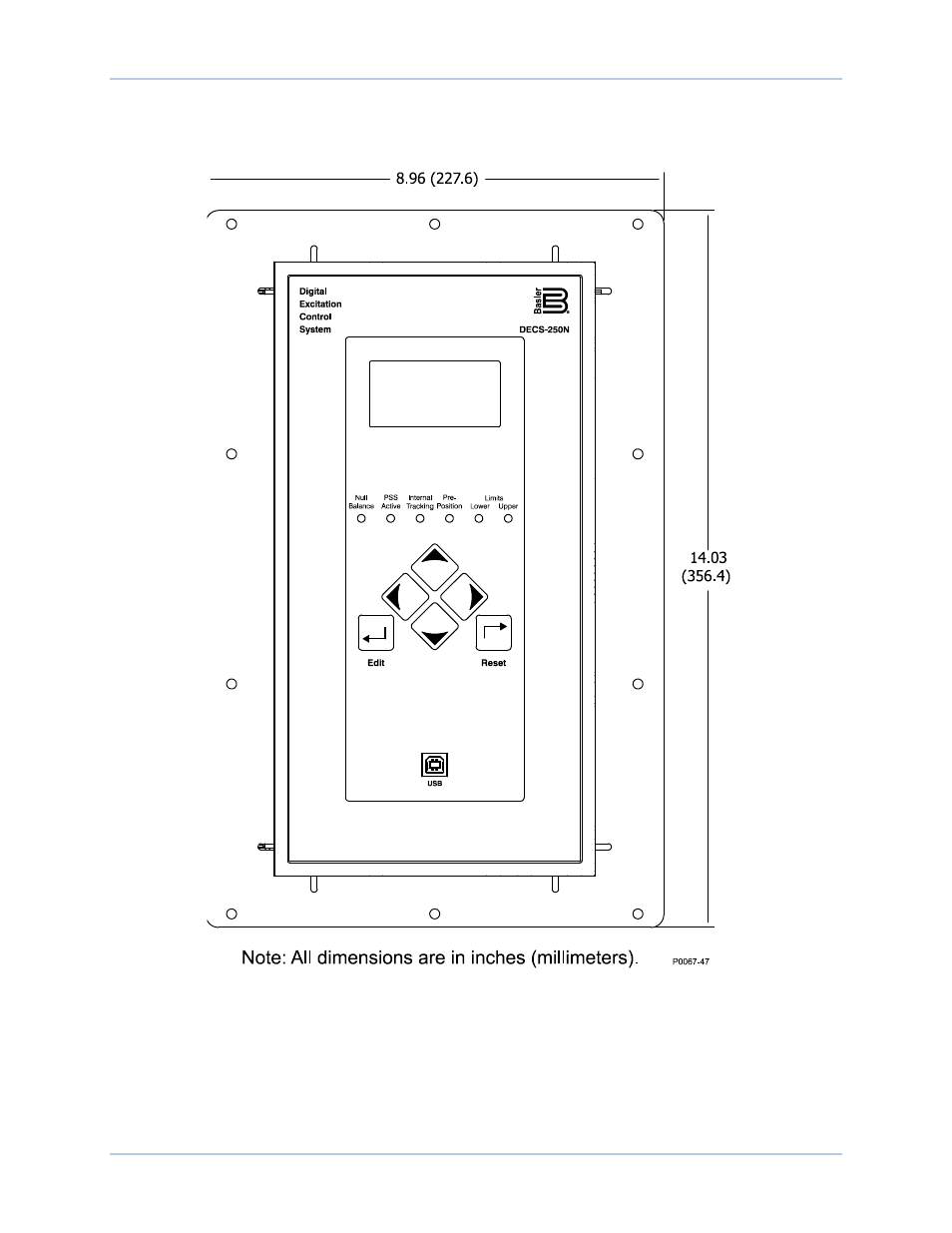 Basler Electric DECS-250N Mounting User Manual | Page 3 / 4