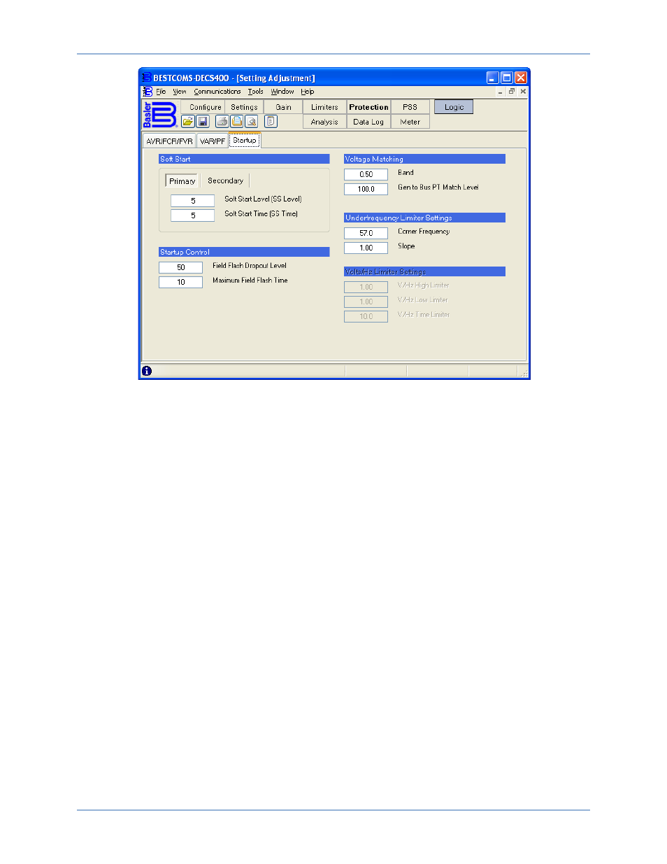 Basler Electric DECS-400 User Manual | Page 88 / 250