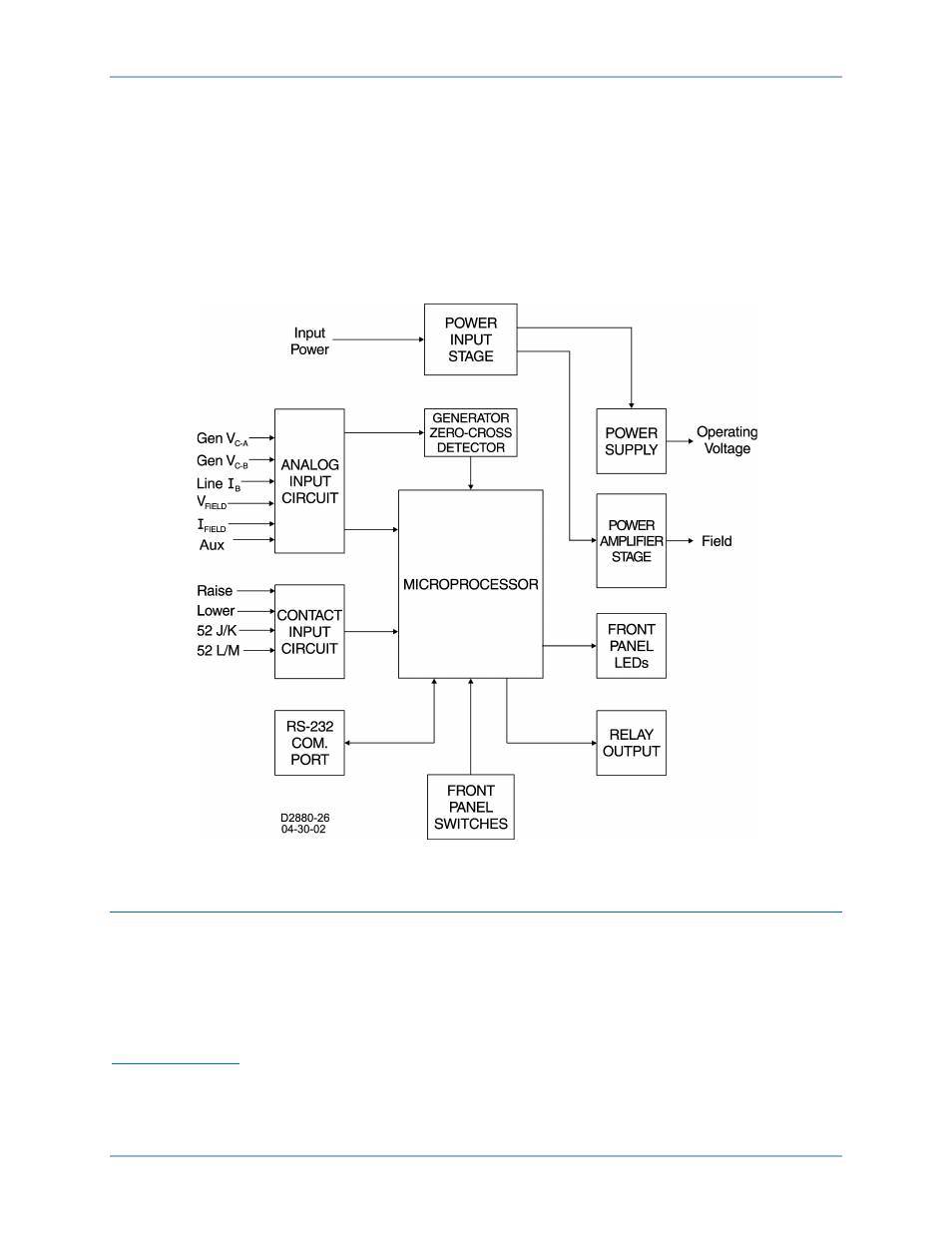 Functional description, Be2000e function blocks, Analog inputs | Basler Electric BE2000E User Manual | Page 21 / 82