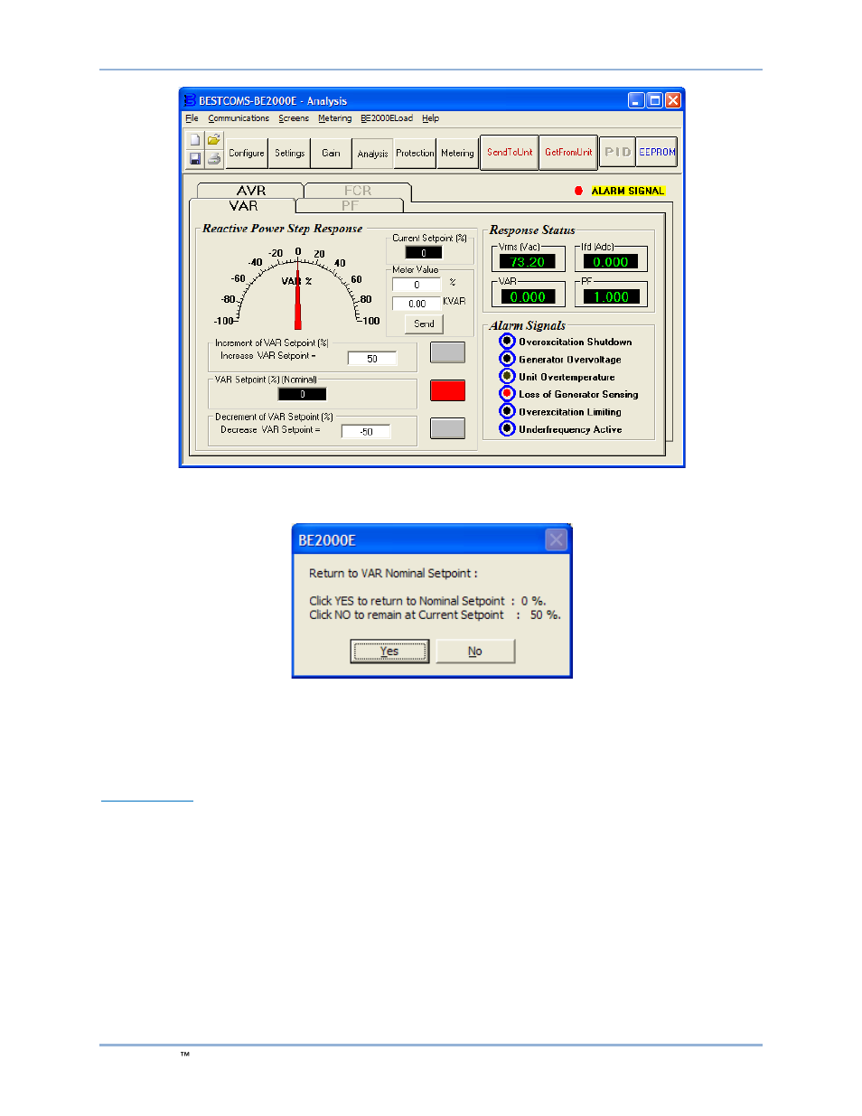 Protection and relay settings | Basler Electric BE2000E User Manual | Page 56 / 82