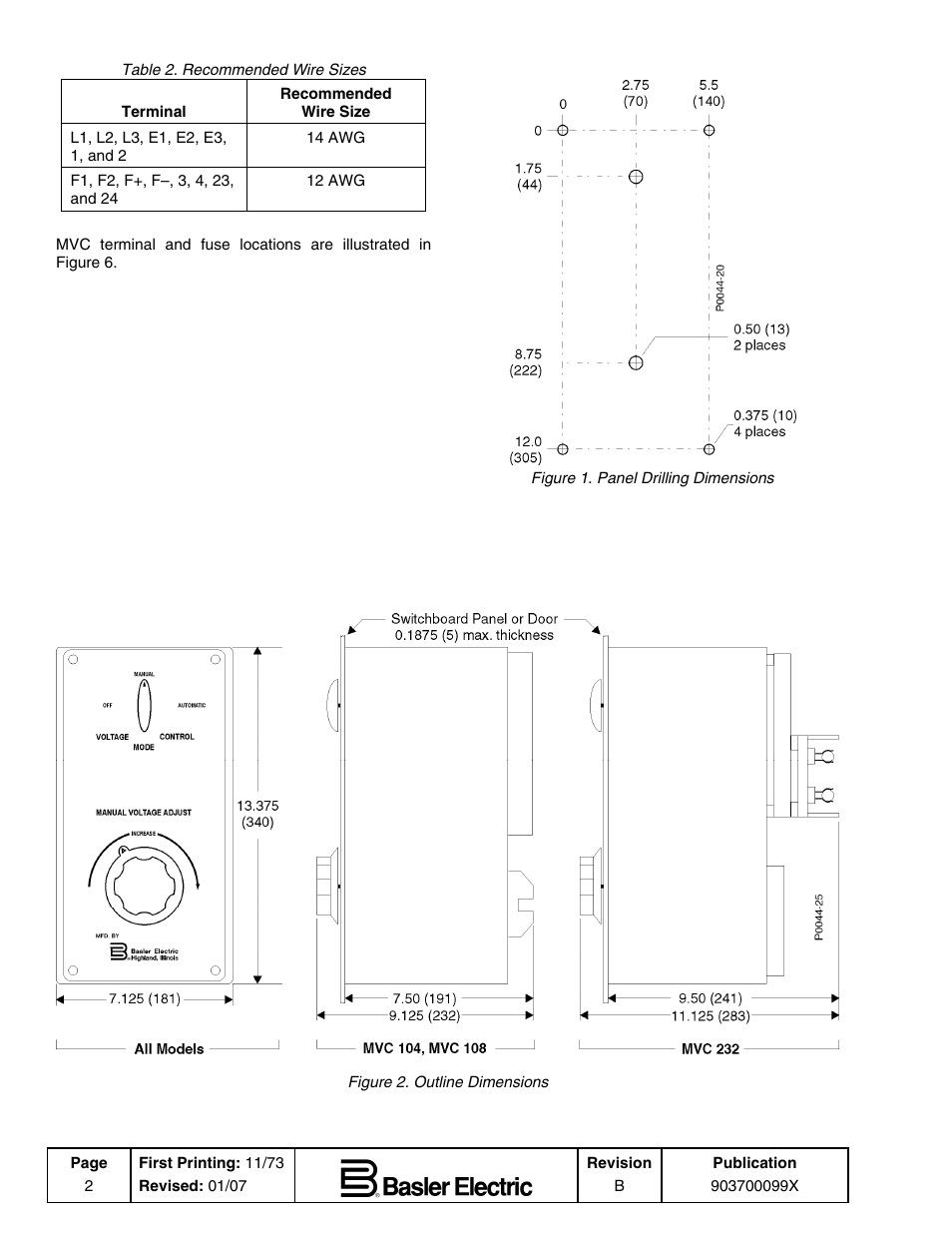 Basler Electric MVC104 User Manual | Page 2 / 4