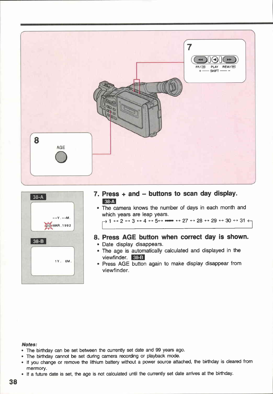 Canon E 600 User Manual | Page 38 / 96