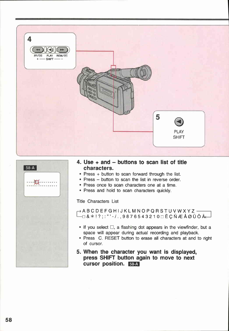 Canon E 600 User Manual | Page 58 / 96