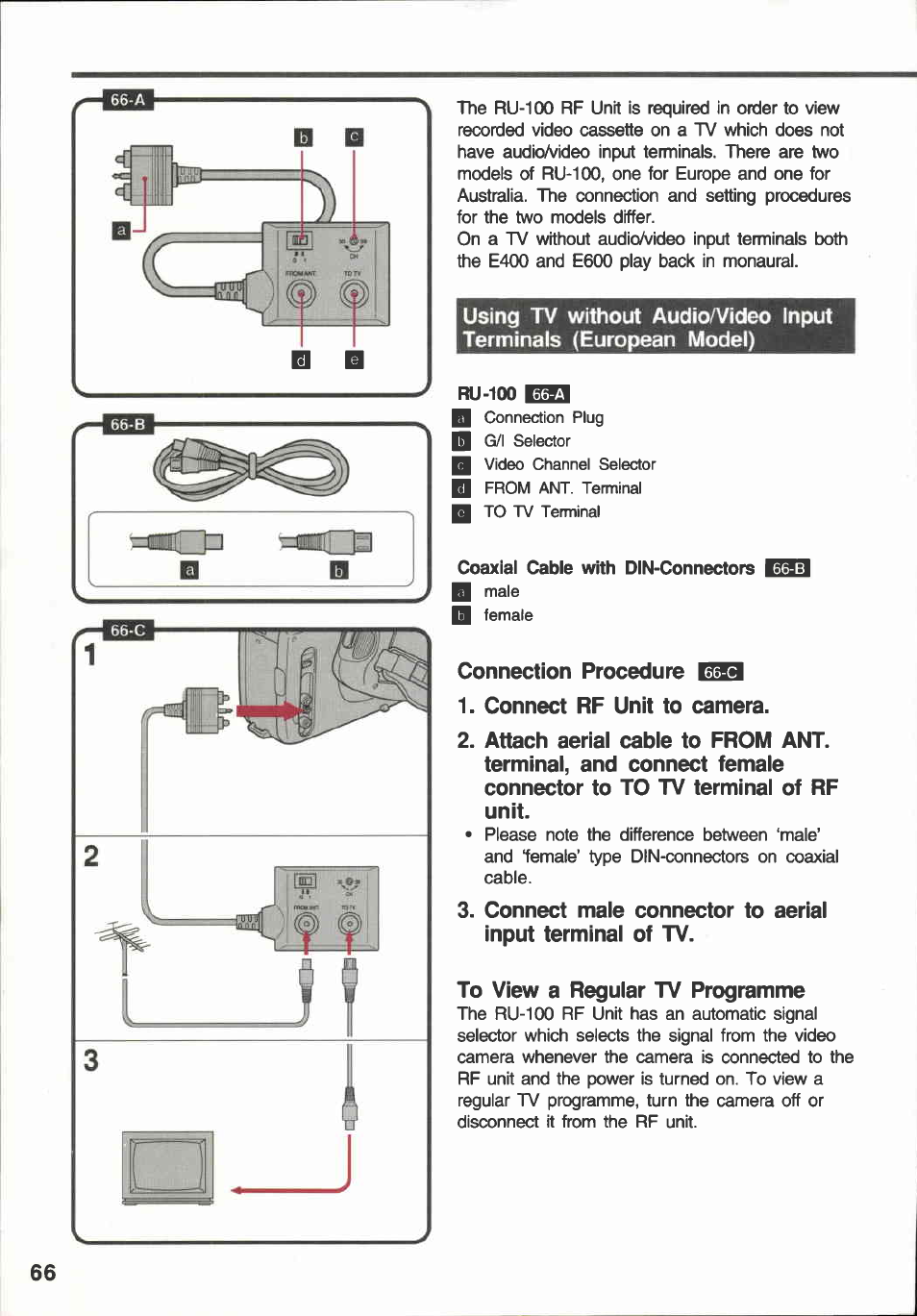 Canon E 600 User Manual | Page 66 / 96