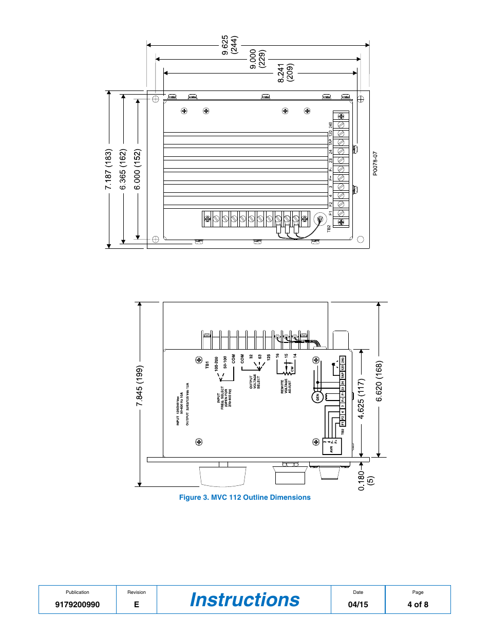 Instructions | Basler Electric MVC112 User Manual | Page 4 / 8