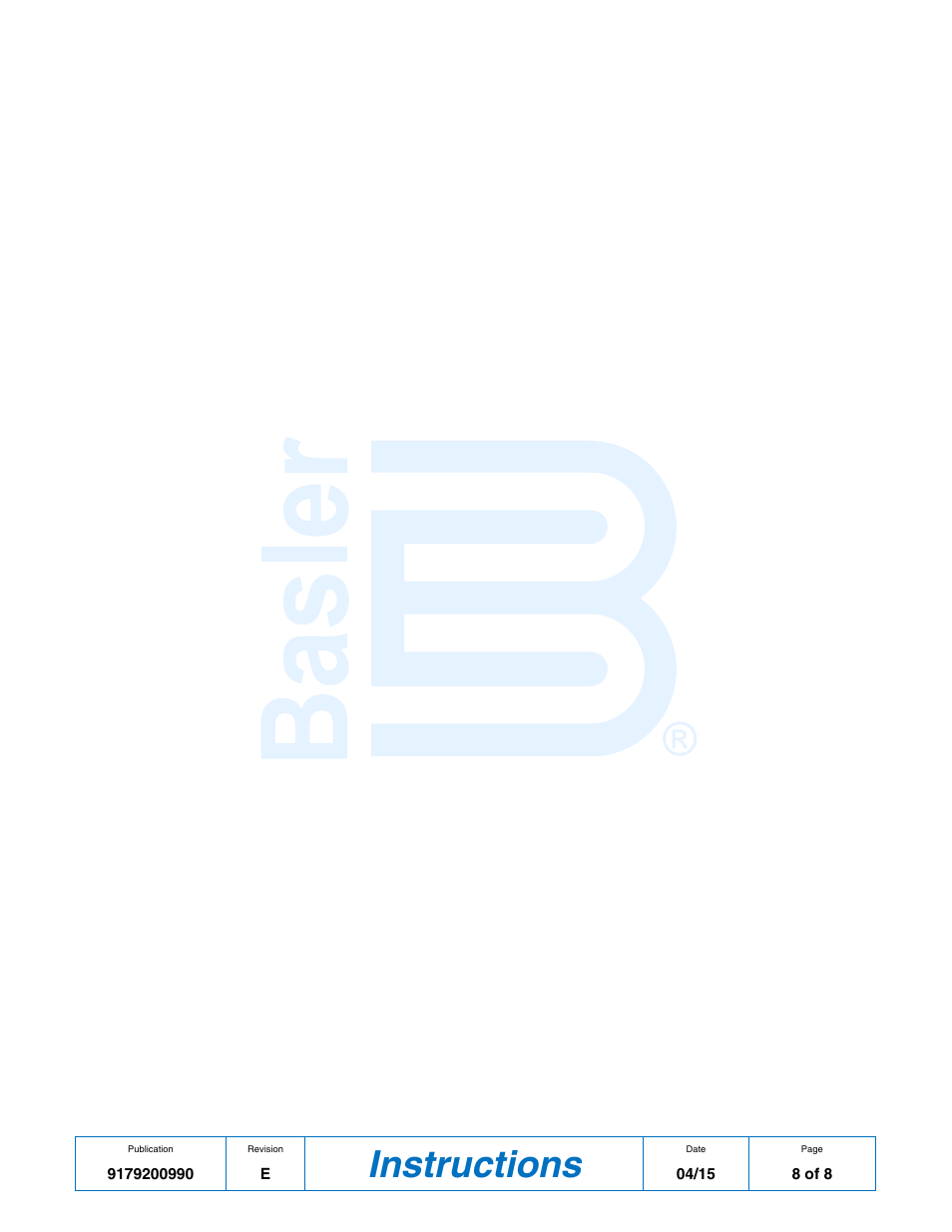 Instructions | Basler Electric MVC112 User Manual | Page 8 / 8